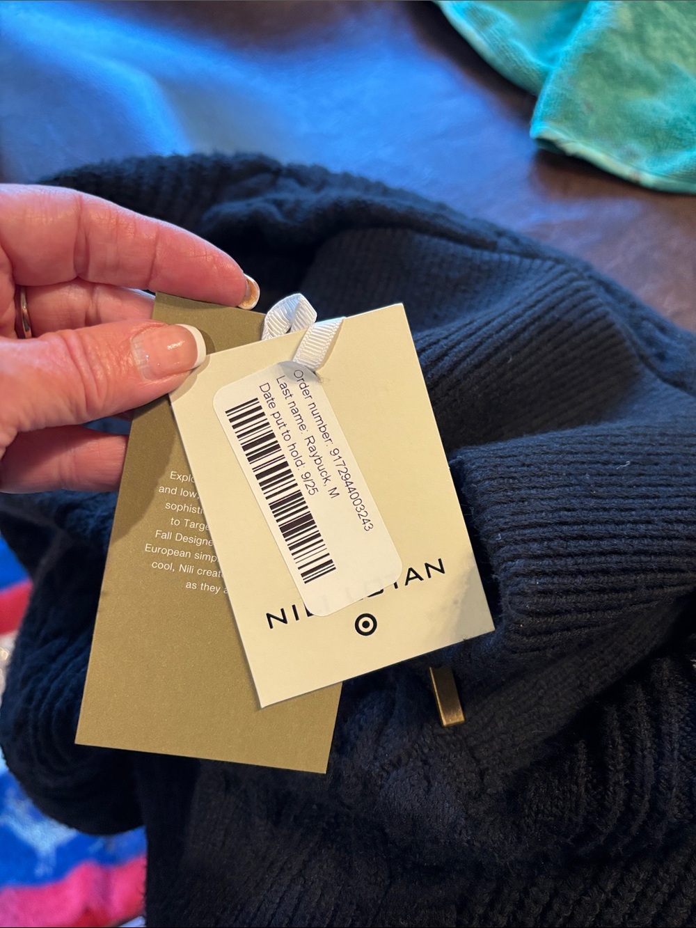 Nili Lotan for Target Black Cable-Knit Half-Zip Turtleneck Sweater, size S - Picture 5 of 7